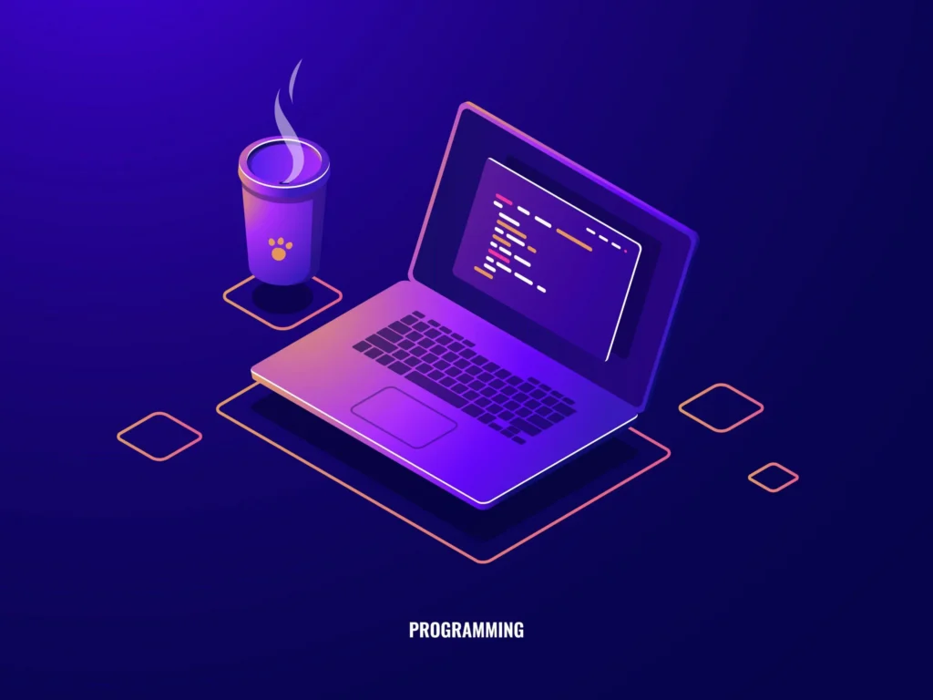 Laptop with program code