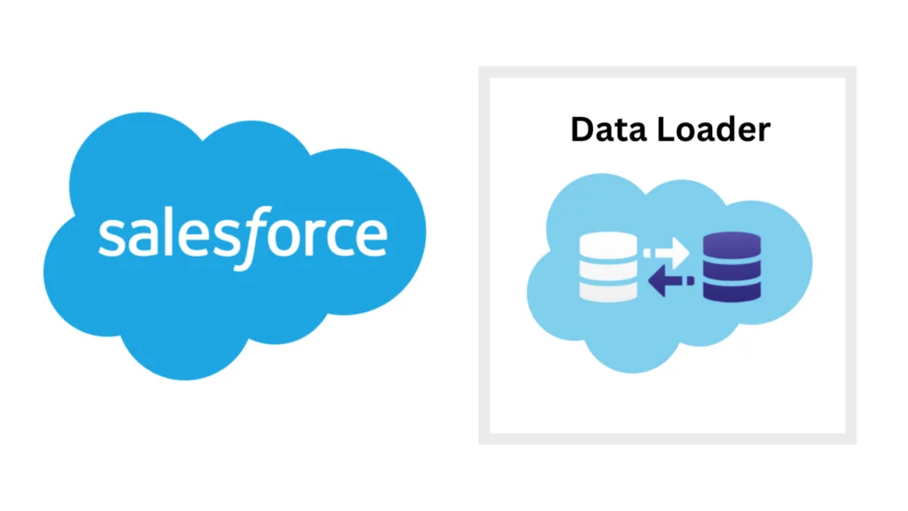 Salesforce cloud logo next to Data Loader icon.