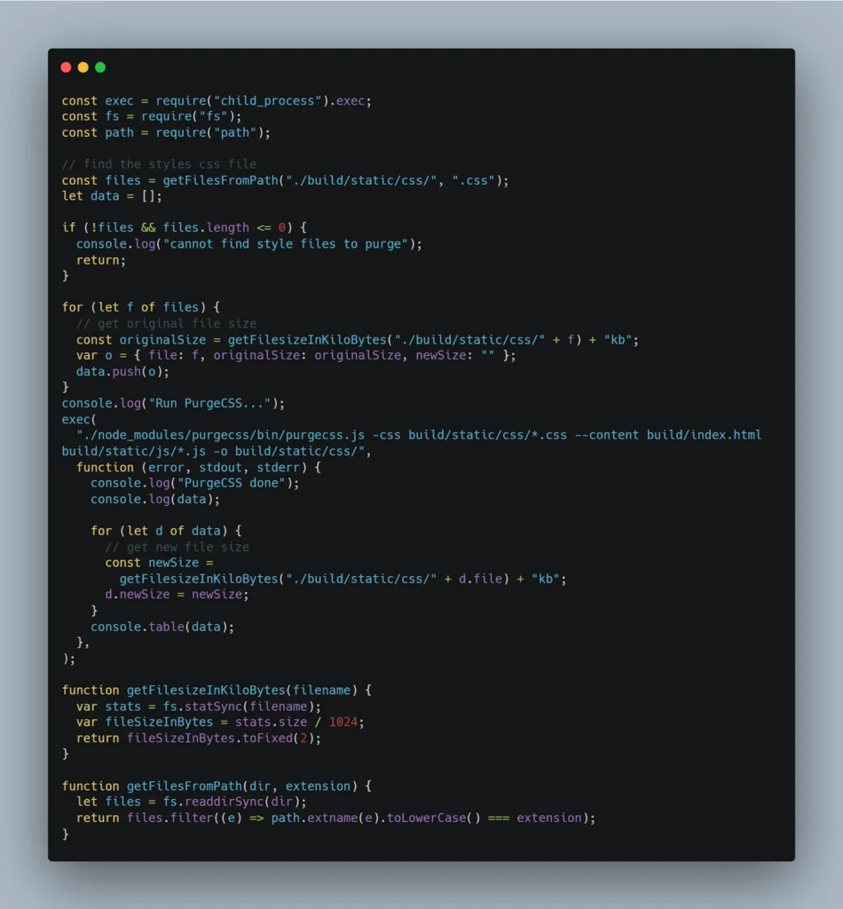 purgecss-script-node