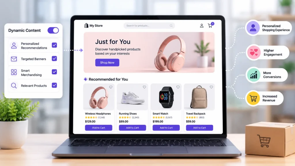 Enable dynamic content for personalized shopping