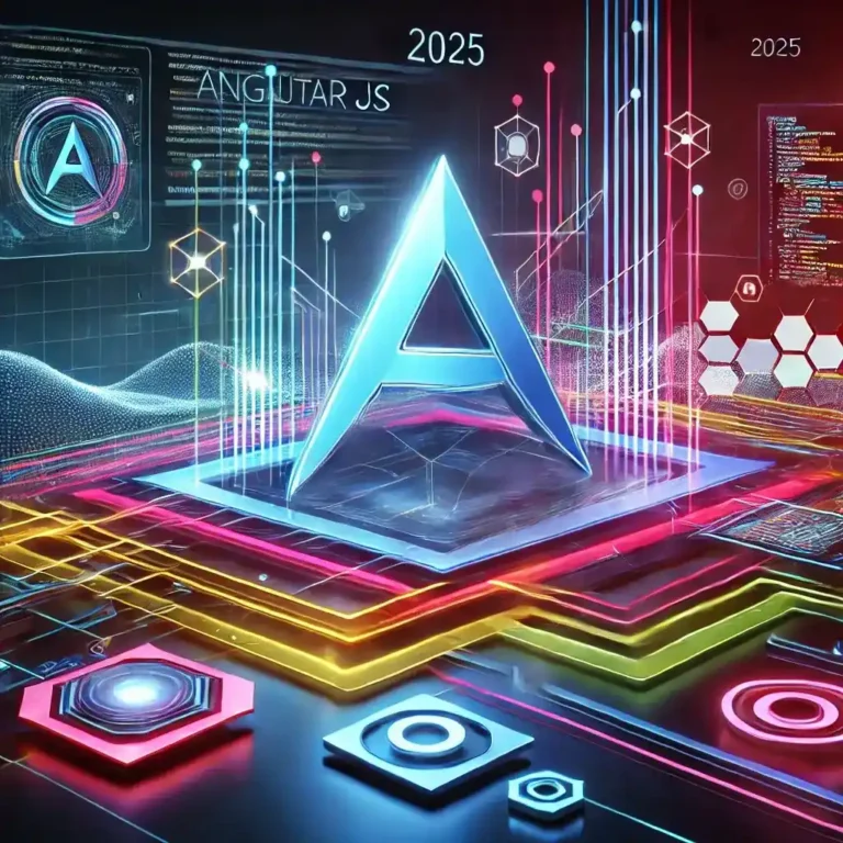 Abstract geometric design representing AngularJS web development technology