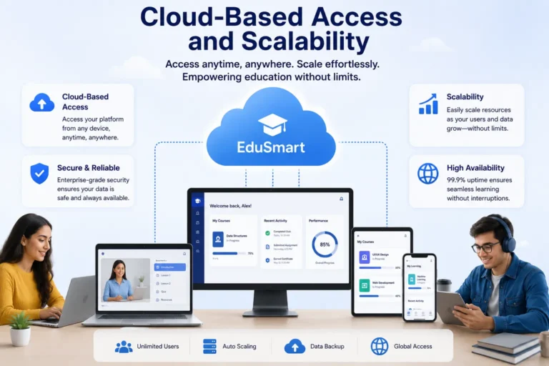 Cloud-based educational software with scalable access