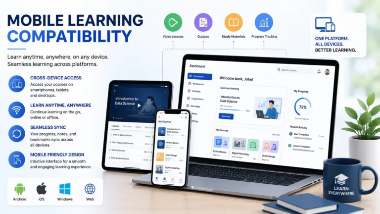 Mobile learning compatibility across devices for education