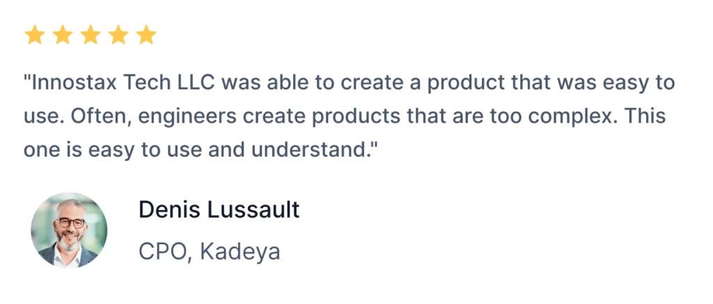 Client review from Denis Lussaut on custom software development