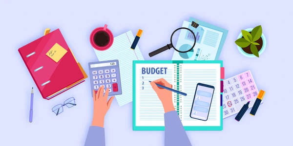 project budget planning illustration