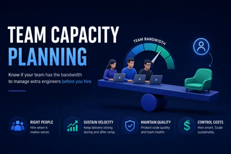 Team capacity planning before hiring developers