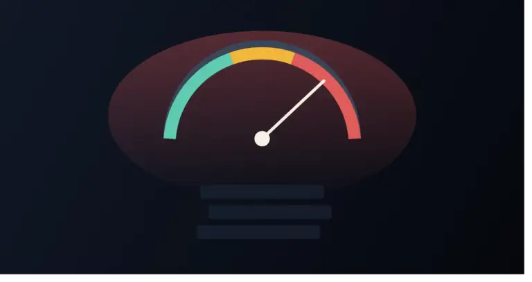 Technical debt gauge scaled