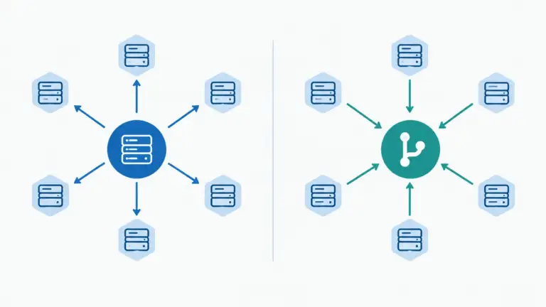 GitOps vs DevOps comparison showing how Git-based release management reduces production risk